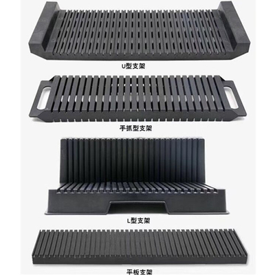 Eşzamanlı Depolama için 25 adet - 42 adet Kapasiteli H Tipi Siyah ESD PCB Rafları