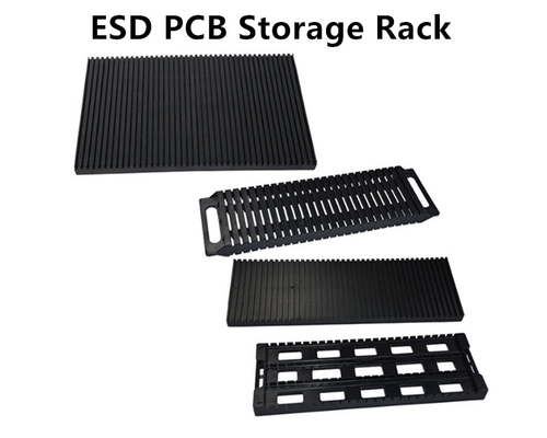 Endüstri Anti Statik Depolama Tutucu için İletken Plastik ESD PCB Rafları