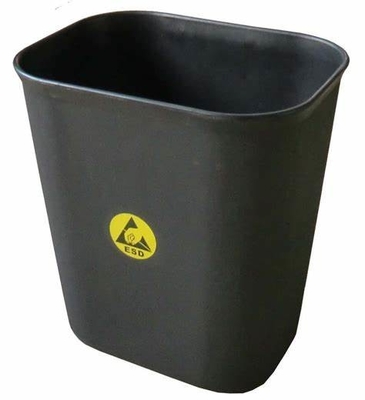 Elektronik Fabrikası için 120L Antistatik ESD Plastik Çöp Kutusu Çöp Taşıyıcısı