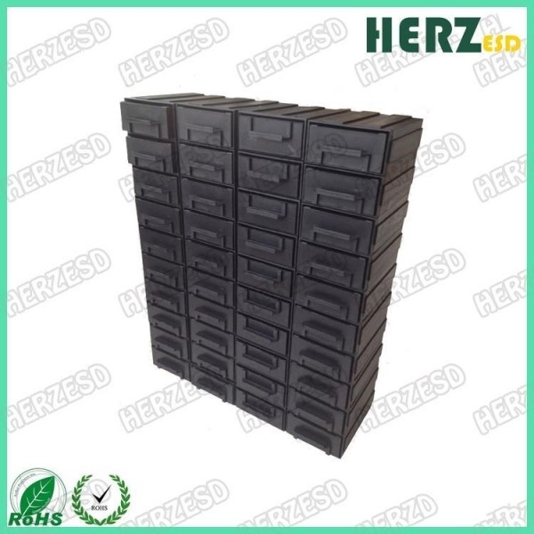 Drawer Type ESD Storage Box / Injection Box Stackable For Electronic Work Shop
