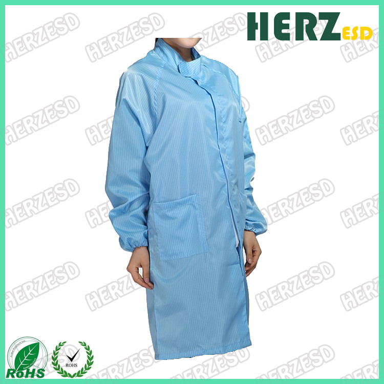 Long Sleeve ESD Protective Clothing , Anti Static Garments For Electronic Workshop