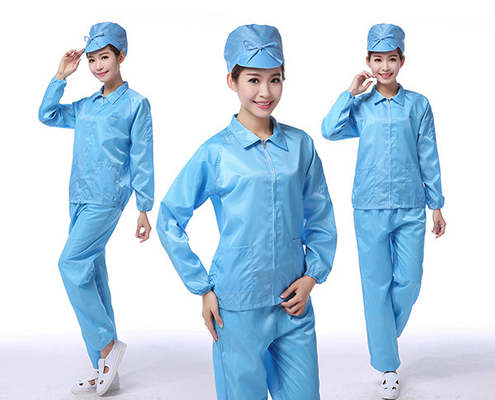 ESD Temizlik Odası Yumuşak Jumpsuit Üniforma Çalışma Giysileri Laboratuvar Paltosu Koruyucu Ceket Antistatik Laboratuvar Ceketleri ESD Takım Elbise Çalışma Giysileri
