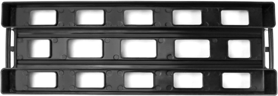 Antistatik ESD Dolaşım Rack Rack Siyah Plastik PCB Rack, 25 Slot Depolama Stand Çember Taşıyıcısı