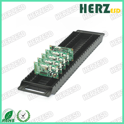 ESD PCB Racks Plastik PCB Tepsisi Anti-Statik Siyah PCB Sahibi