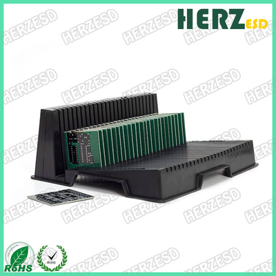 ESD PCB Racks Plastik PCB Tepsisi Anti-Statik Siyah PCB Sahibi