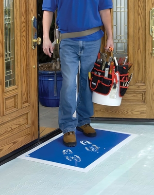 Yapışkan Yatak Yastıkları Yapışkan Yatak Yastıkları Yapışkan 30 Yaprak / Paket Mavi Temiz Oda Yer Yatak Yatak Yastıkları Laboratuvar Hastane Ayakkabıları İçin Kir Çıkar