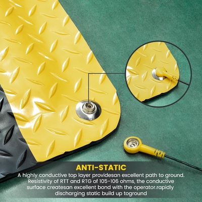 ESD Endüstriyel PVC Kauçuk Yer Antifatigue Mat