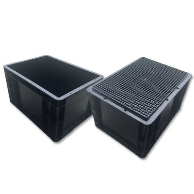 ESD Bin Box Esd Plastik Araç Kutusu PCB için Siyah Antistatik PP PVC Kutusu