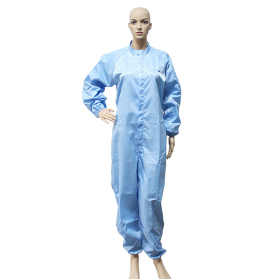 Antistatik Temiz Oda Takımı ESD Poliester Jumpsuit Çalışma Giysi Laboratuvar Ceket