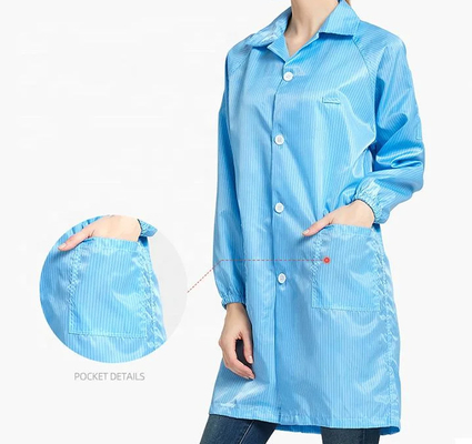 Antistatik örtü ESD elbisesi Giysi toz geçirmez Tekrar kullanılabilir ESD giysileri Jumpsuit İş giysi ceket