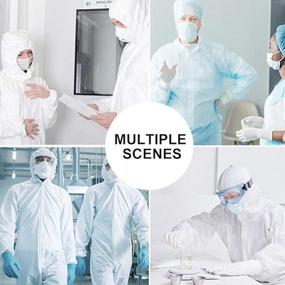 ESD Temiz oda örtüsü Antistatik laboratuvar paltoları ESD takım elbise çalışma kıyafetleri