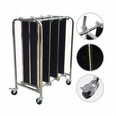 900*675*1300mm Smt Pcb Rack Trolley Düzenlenebilir Esd Pcb Depolama Trolley Antistatik Esd Pcb Depolama Trolley