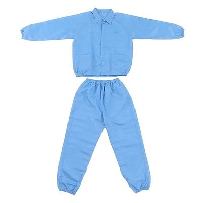 ESD Temiz oda örtüsü Antistatik laboratuvar paltoları ESD takım elbise çalışma kıyafetleri