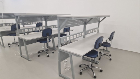 Elektronik Montaj Laboratuvarı için Özel Düzenlenebilir Endüstriyel ESD Çalışma Masası