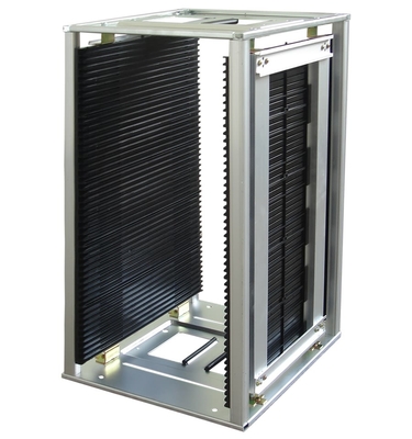 ESD Dergi Racks Antistatik SMT PCB Metal Temel Depo Rack