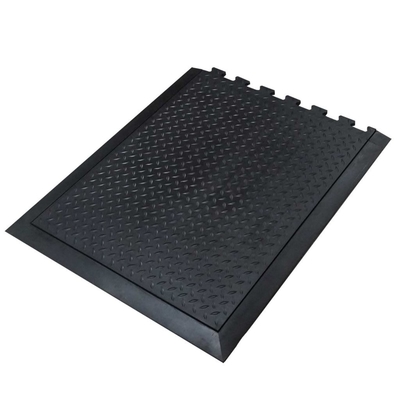 Interlock Anti yorgunluk Kauçuk Matting Endüstriyel Balonluk Mat Kayma karşıtı