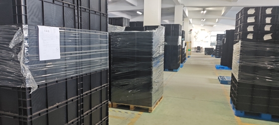 400x300mm Depolama Konteyneri Yüklenebilir ESD Endüstriyel Plastik Depolama Kutusu İletici Kutu