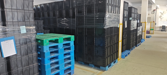 400x300mm Depolama Konteyneri Yüklenebilir ESD Endüstriyel Plastik Depolama Kutusu İletici Kutu