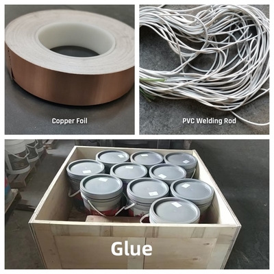 Yürütücü PVC Yere Taş Vinyl Anti-Statik Çeşitli Renkli PVC ESD Yere Taş Temiz Oda için