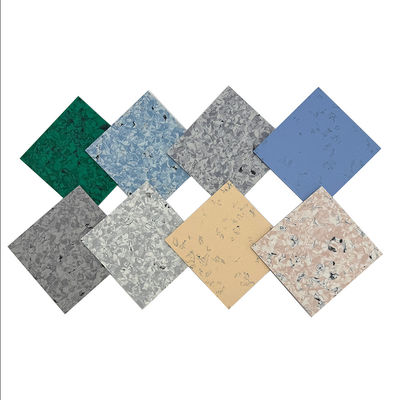 ESD Zemin Kaplama Anti-Statik İletken Vinil Zemin Karoları Temiz Oda ve Endüstriyel Kullanım İçin