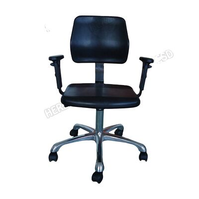 Wholesale PU Rotatable Foam ESD Chair with Footring Anti-Static Stool Laboratory  Office Fabric Cleanroom