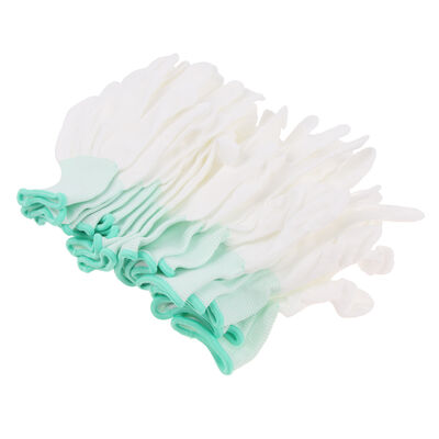 ESD Antistik Laboratuvar Antistik Yukarı Parmak Palmiye Kaplı Naylon Eldivenler Tozsuz Antistik Eldivenler