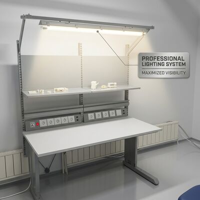 Ağır Görevli Laboratuvar ESD Çalışma Masası Elektronik Dönüştürme Tamir İstasyonu için Düzenlenebilir Anti-Statik Çalışma Masası