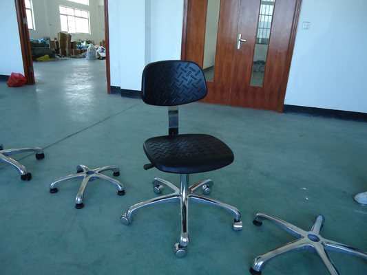 Statik Dağıtıcı ESD Güvenli Sandalyeler Geri Boyut 380 * 260mm Siyah Renk CE Onaylandı