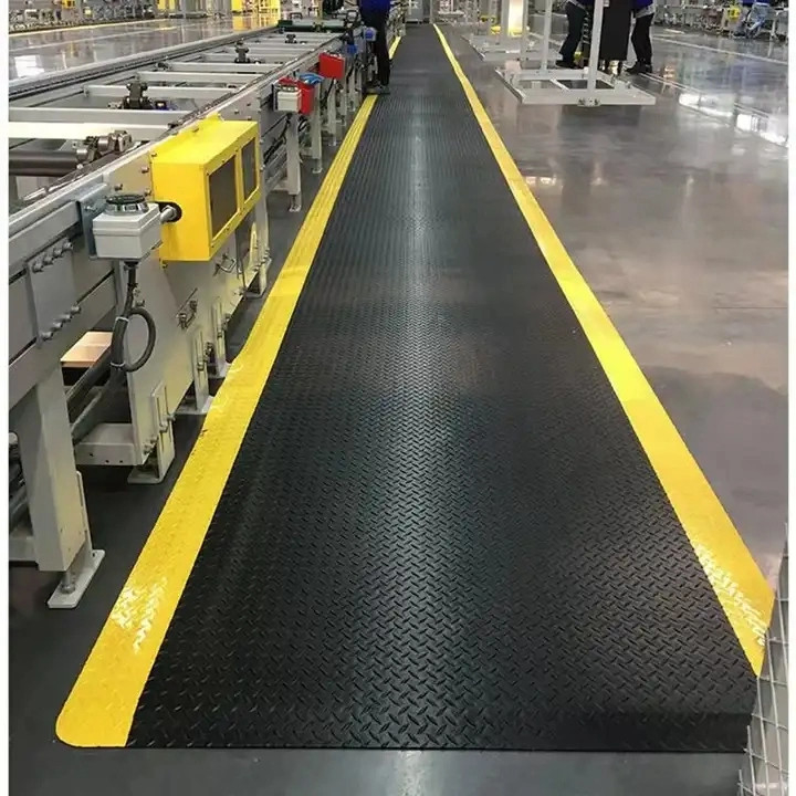 ESD Anti Yorgunluk Çarşafı Endüstriyel Yer Çarşafı Kayma Karşıtı Anti Yorgunluk PVC EPDM Kauçuk Yer Çarşafı