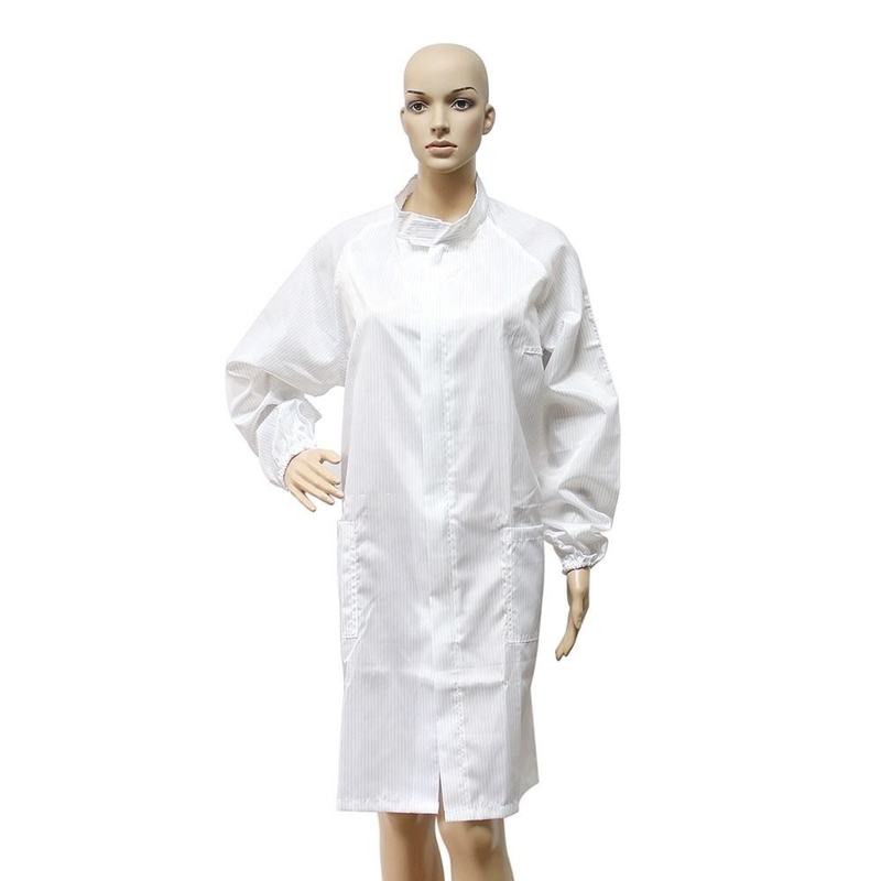 Antistatik Temiz Oda Çalışma Giysileri Smock Jumpsuit Üniforma Çalışma Giysileri Labcoat Koruyucu Giysi
