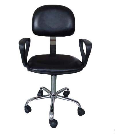 Wholesale PU Rotatable Foam ESD Chair with Footring Anti-Static Stool Laboratory Office Fabric Cleanroom