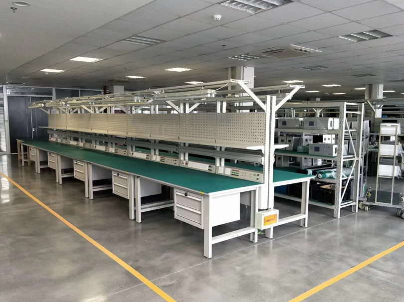 Montaj Üretim hattı ESD Çalışma masası Endüstriyel Atölyesi Masası